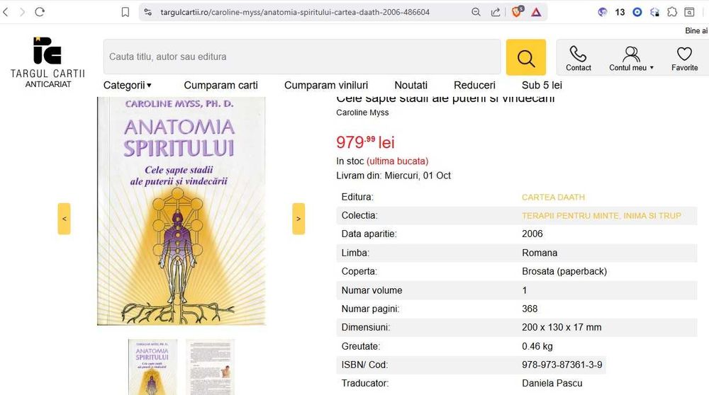 RARA, Anatomia spiritului. Cele sapte stadii ale puterii si vindecarii