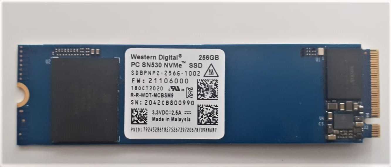 SSD Western Digital SDBPNPZ-256GB NVMe