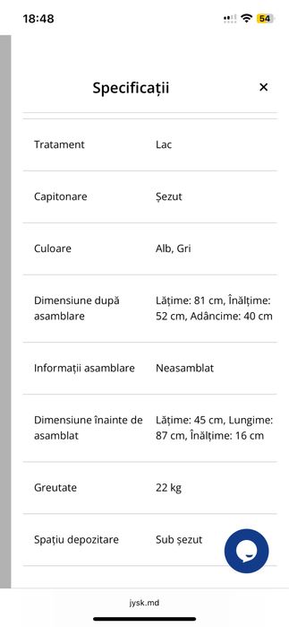 Comoda tip bancuta cu sertare jysk