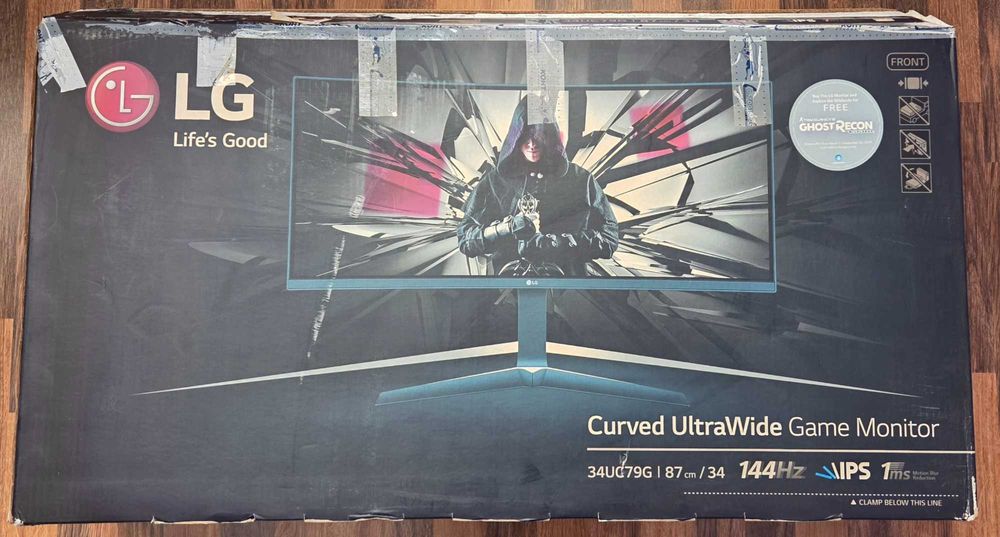 Монитор: LG 34UC79G-B 34 Inch 21:9 UltraGear™ IPS Curved