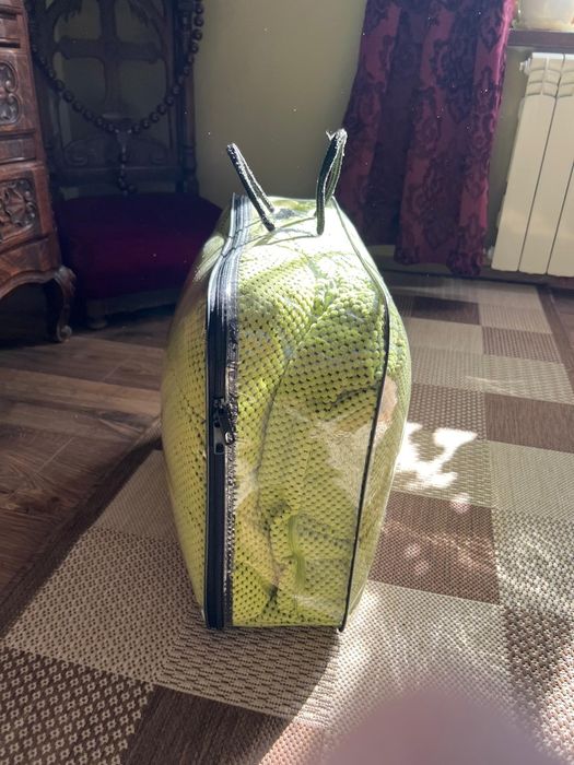 Perne mari, 57/57, verde deschis, catifea moale