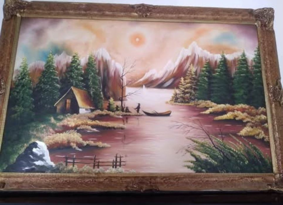 Pictura in ulei pe panza ( înrămată )