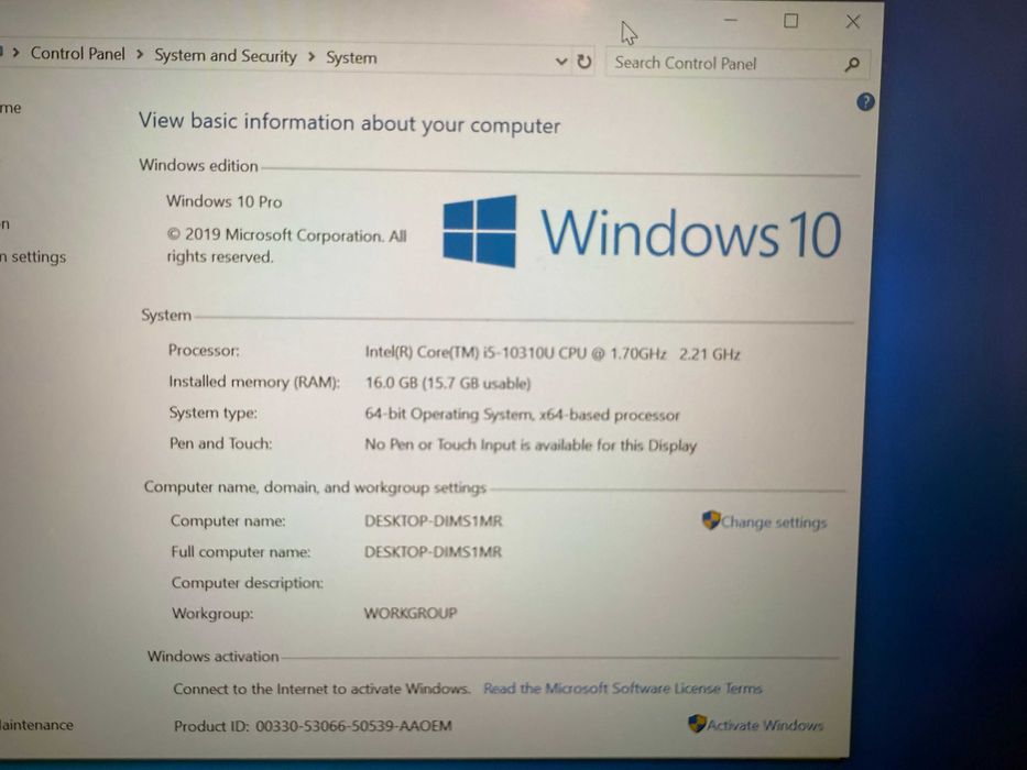 Laptop Lenovo ThinkPad L14 | i5-8665U | 16GB RAM | SSD |