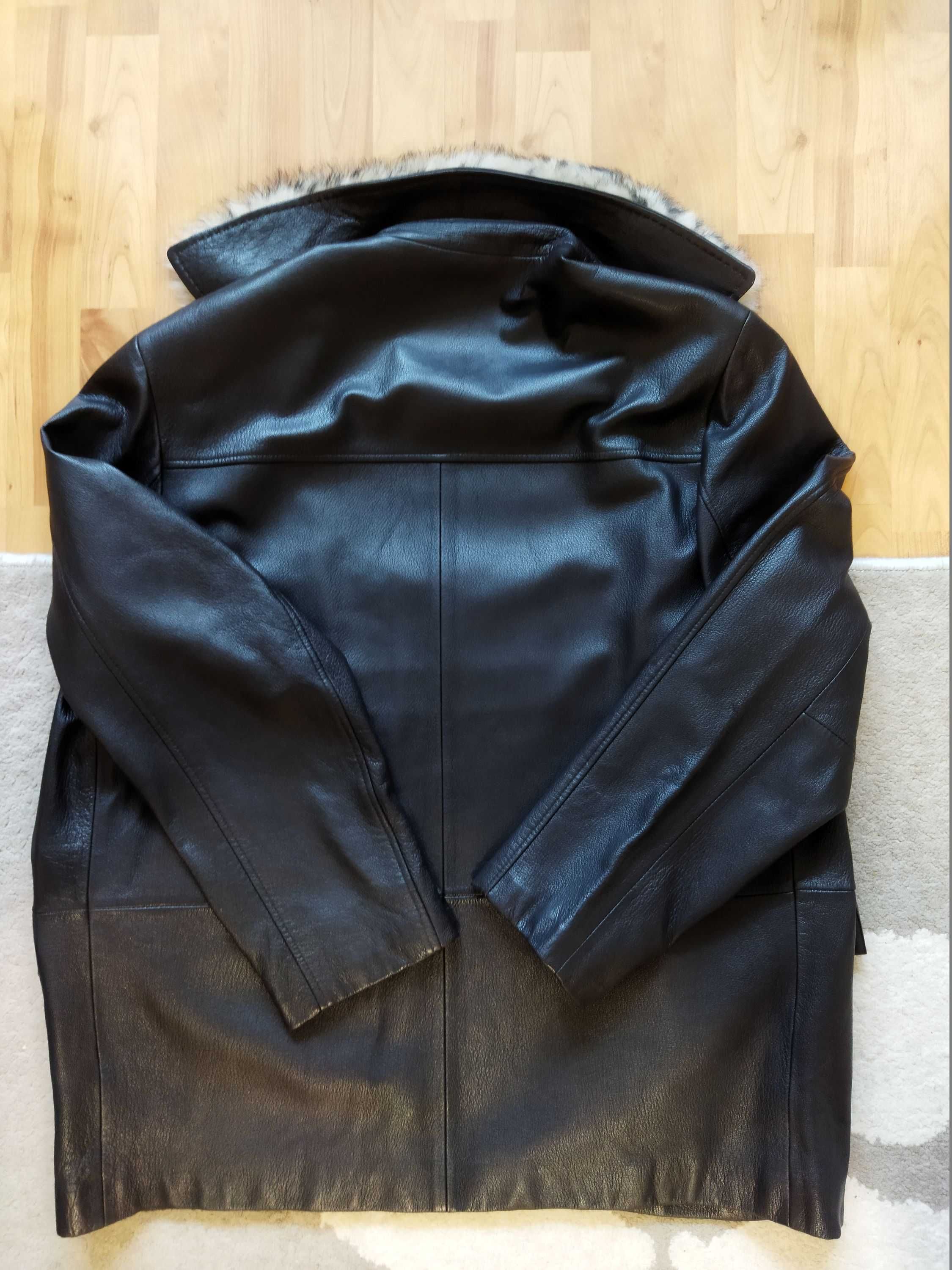 Куртка кожаная мужская Ted Lapidus (Франция),оригинал,новая,р-р 54