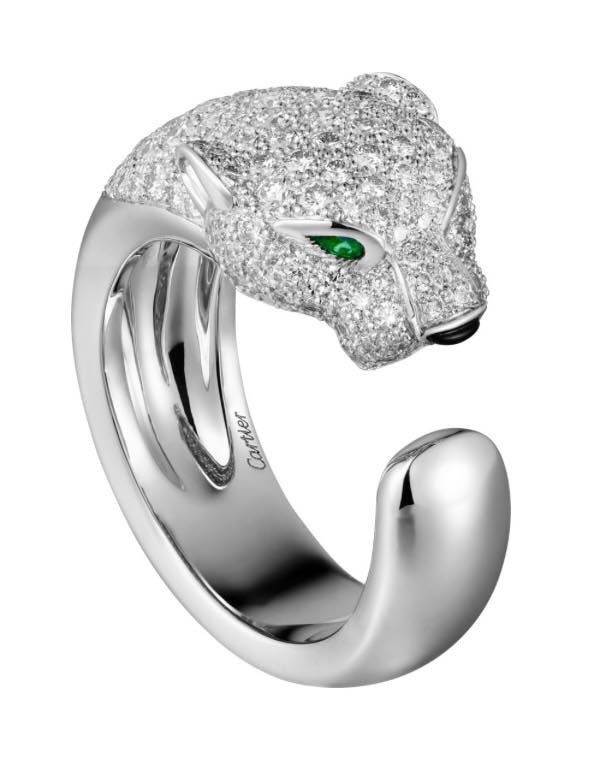 Позлатени пръстени Panthere de Cartier