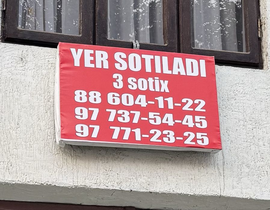 Yer sotladi 3 sotix