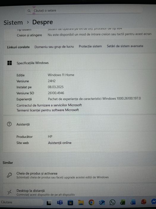 Vând Laptop HP, model 15s-fq3620nc