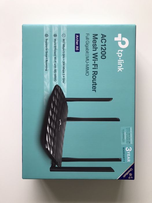 TP-Link WiFi Router AC1200 Archer A6 като нив