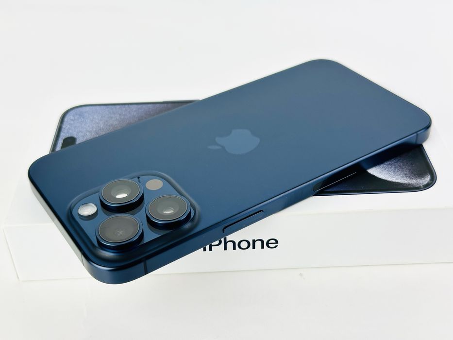 iPhone 15 Pro Max 256GB Blue Titanium USA! 92% Батерия! Гаранция!