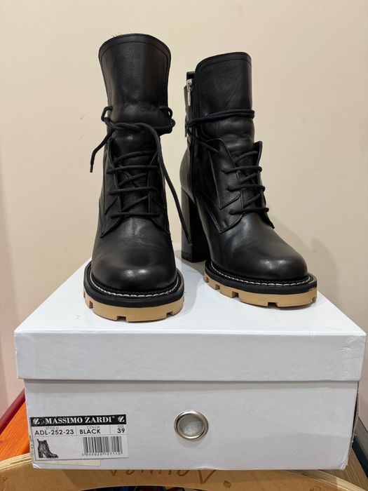 Обувки от естествена кожа Massimo Zardi