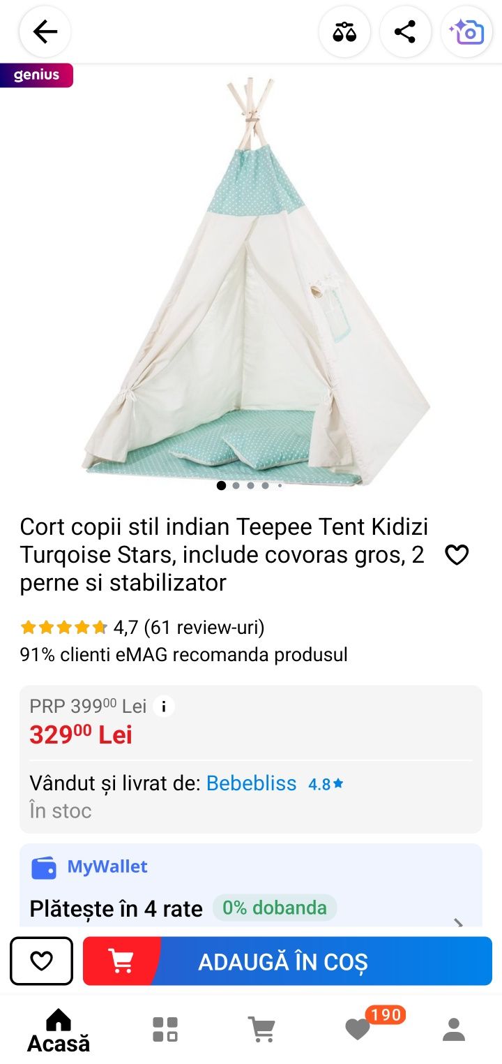 Cort copii în stil India