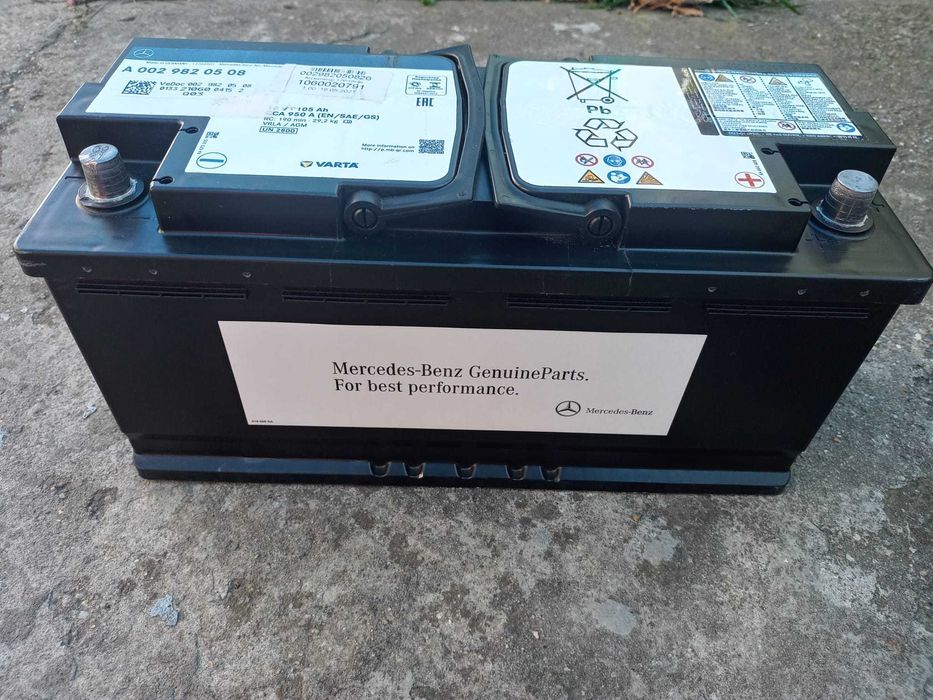 Baterie auto Mercedes Benz originală 12V,105Ah AGM