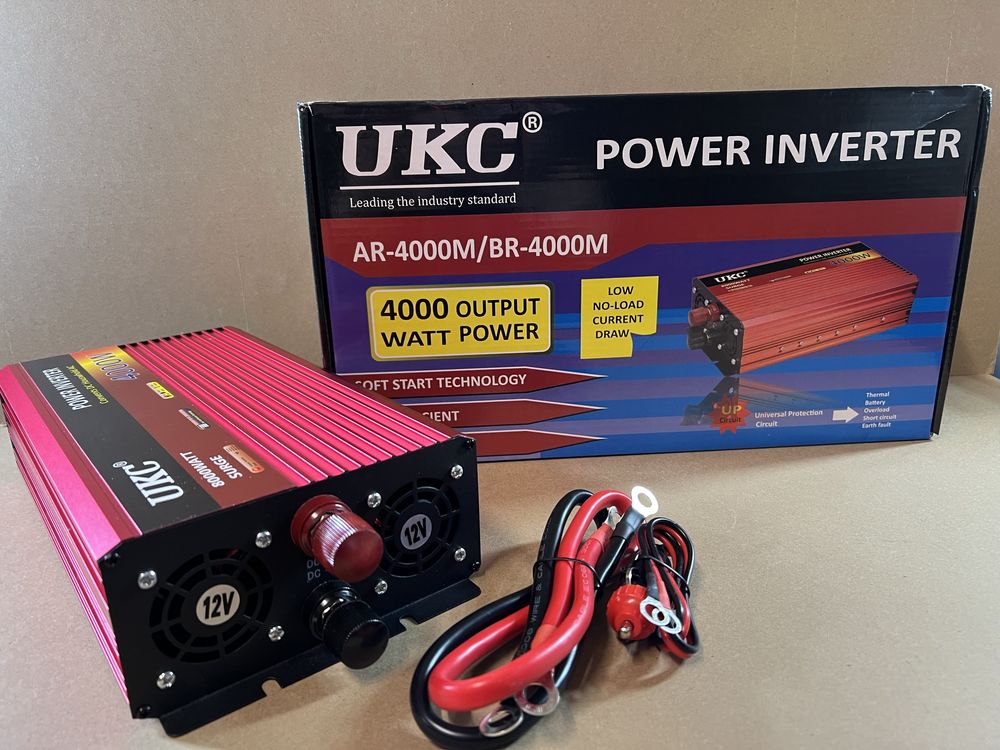 Чисто нов инвертор UKC 3000W 12V / 24V / 220V, Инвертори 3000В