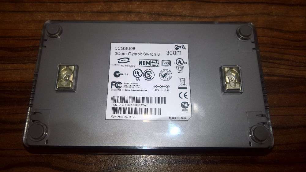 Switch 3 Com 8 Port Gigabit