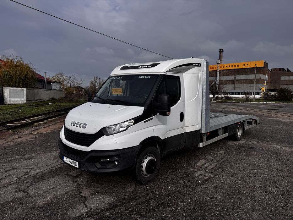 Iveco Daily 7.2 T C180 Platforma auto cabina dormit 2020