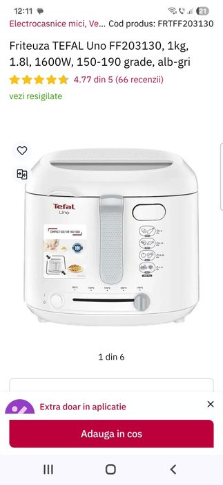 Vând fripteuza tefal 1