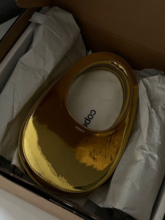 Coperni – Geantă din piele cu efect metalic