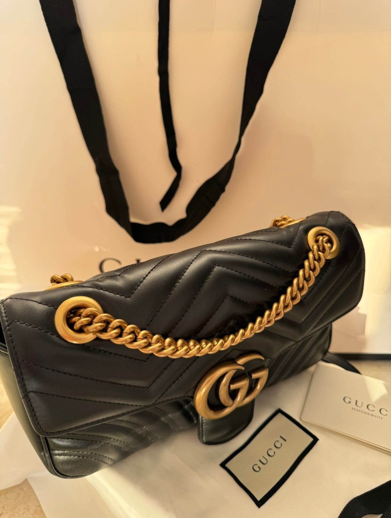 Geanta originala Gucci GG Marmont Matelasse Shoulder Bag