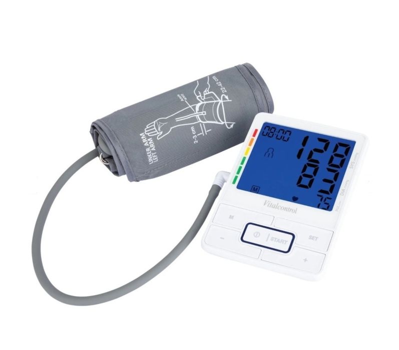 Tensiometru electronic, SANITAS, detecteaza aritmia, indicator de risc