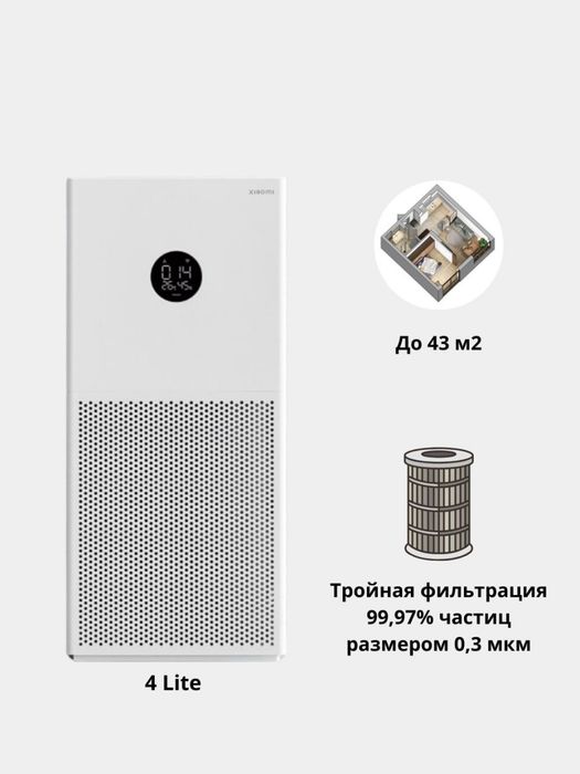 Xiaomi MI Smart air Purifier lite | очиститель воздуха для дома и офис