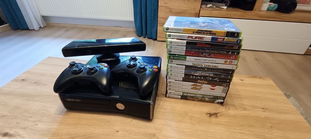 Xbox 360 + kinect + jocuri