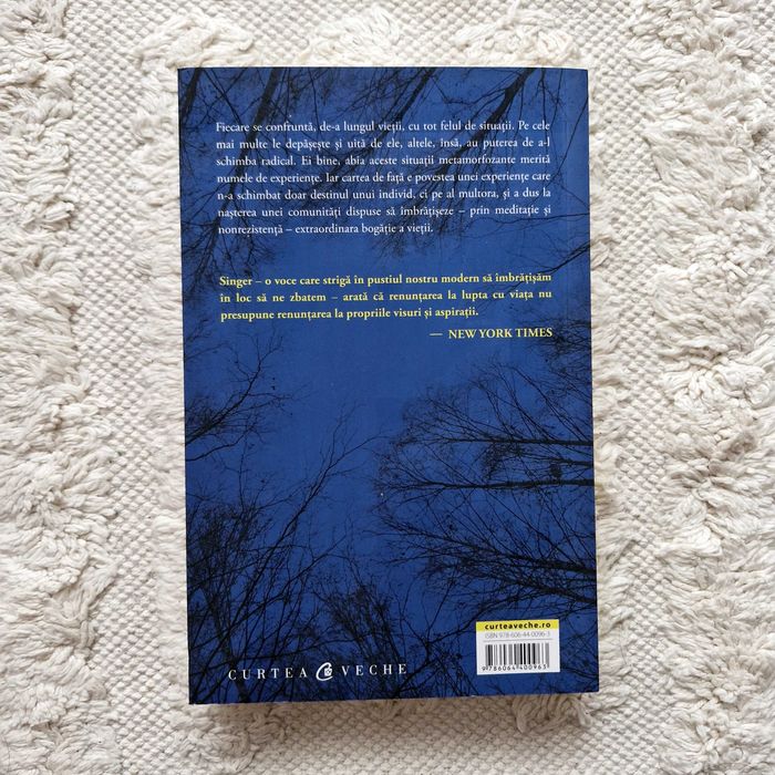 Carte noua: Experimentul renuntarii, Michael Singer