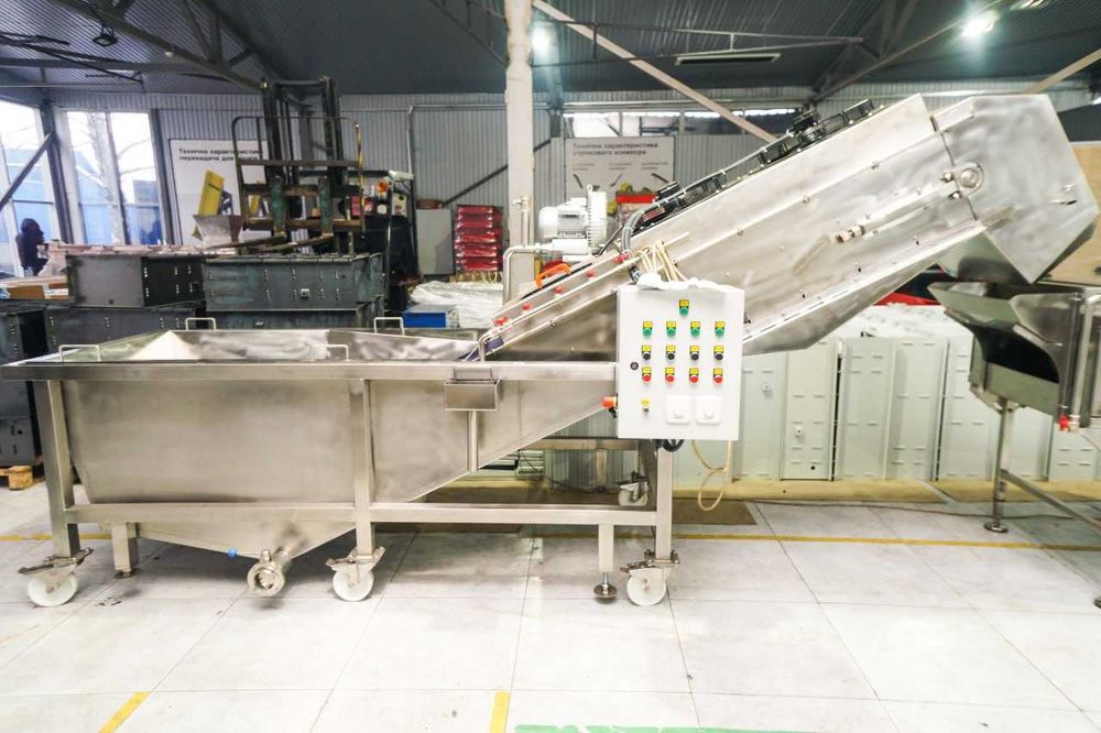 Mașină de spălat fructe prin barbotare – inox AISI 304