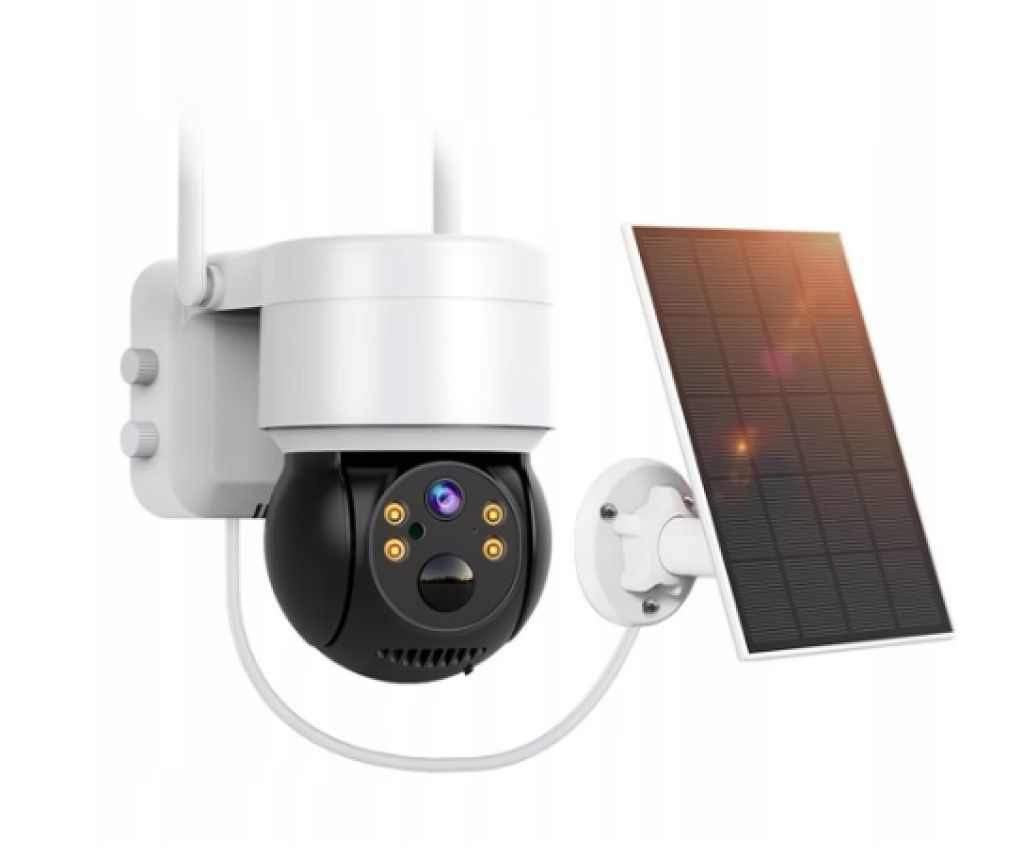 Соларна WIFI камера със соларен панел PTZ 360, 1080P, Full HD