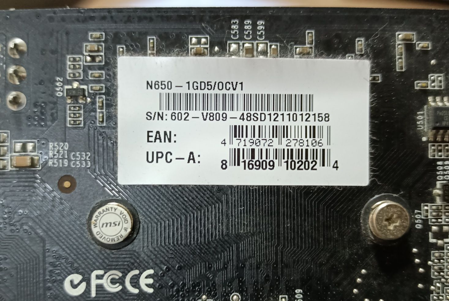 Placa Video MSI GeForce GTX N650