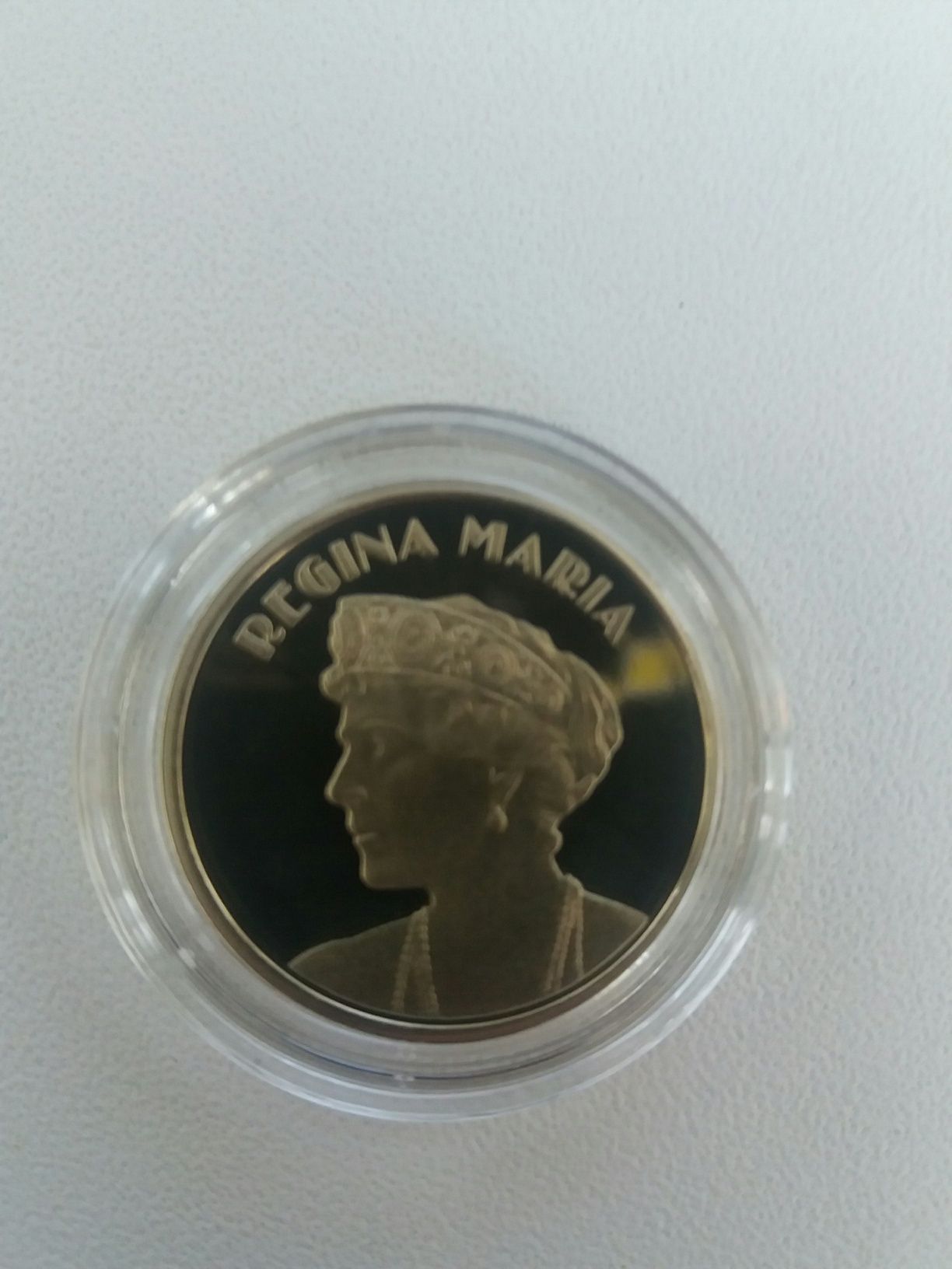 50 bani proof Regina Maria