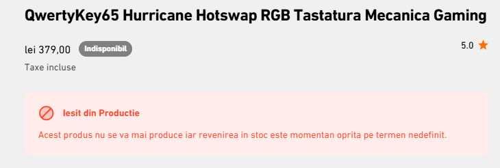 tastatura qwertykey hurricane