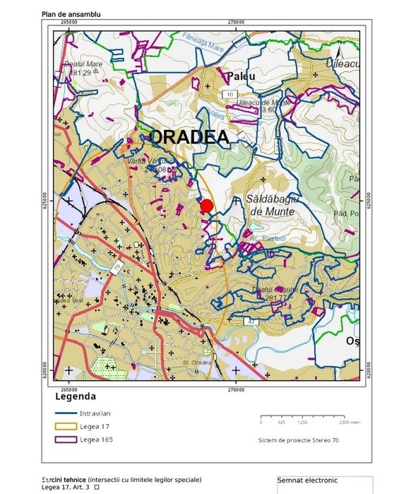 Teren intravilan de vânzare în Oradea pe strada Fazanilor