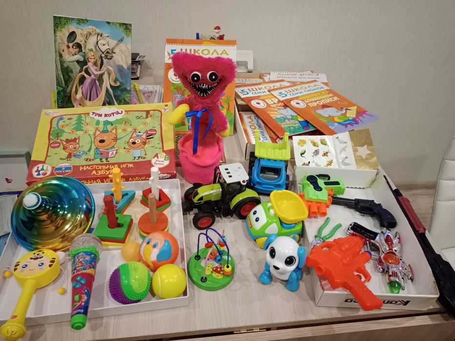Детские игрушки от2+до6+, состояние новое,  цена от500 до 1000 тенге
