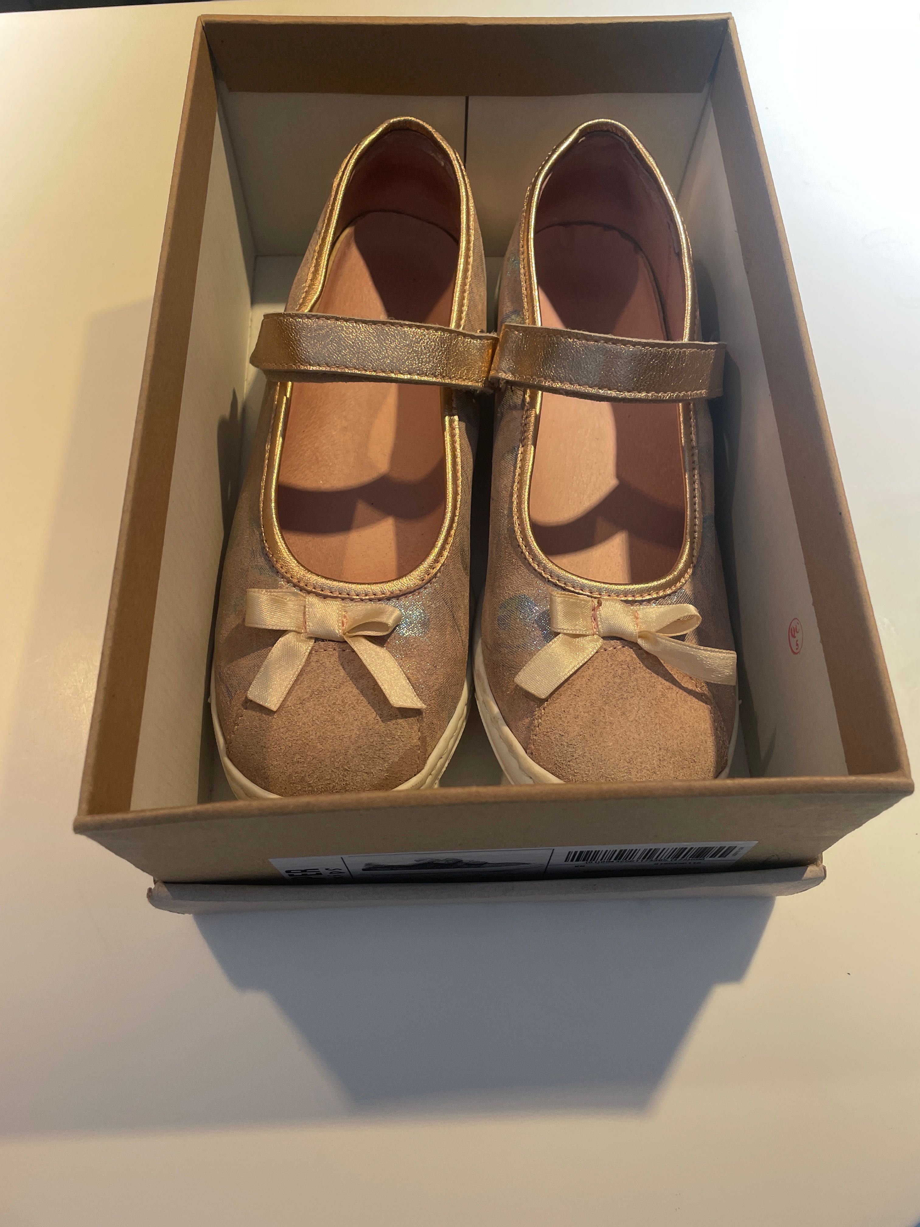 Детски обувки Pretty shoe Dima балерини с панделки  35