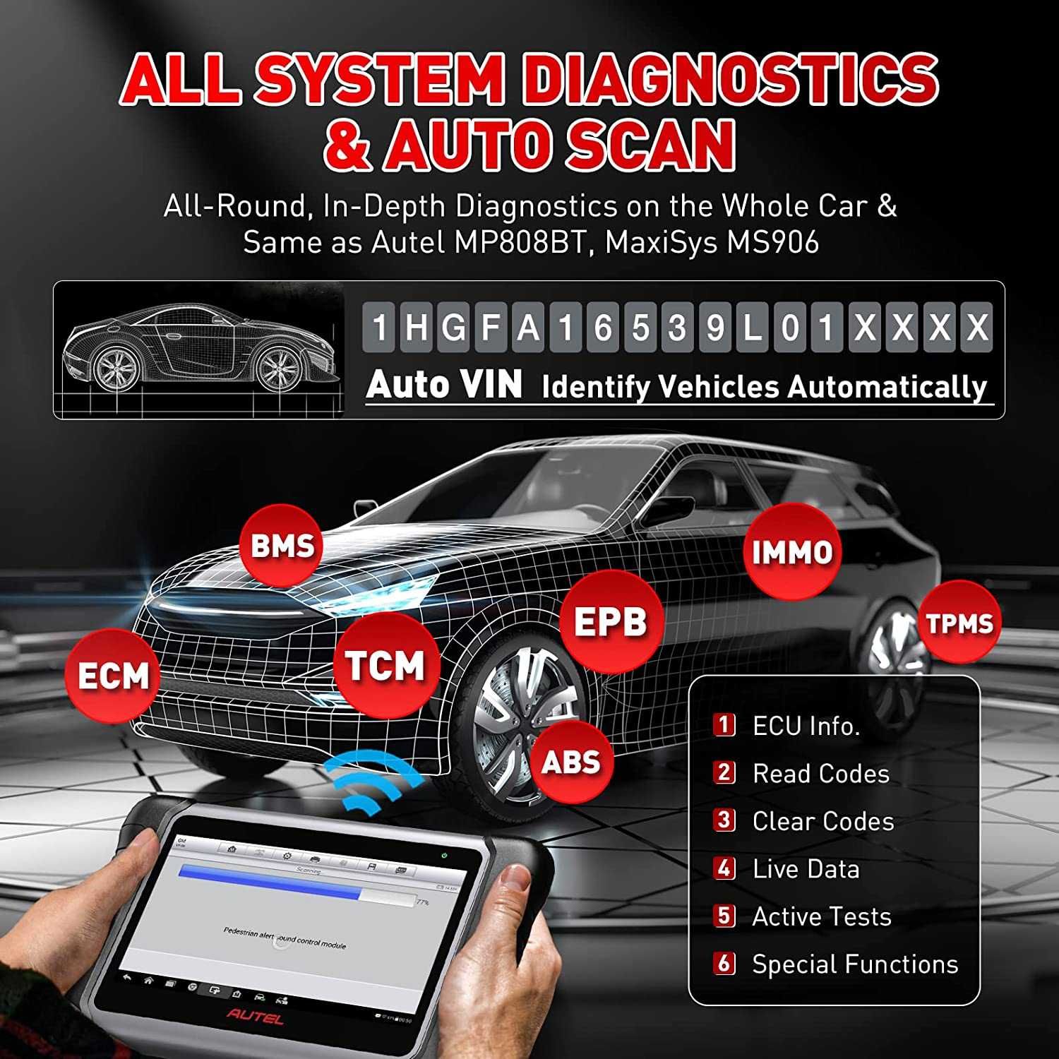 Oferta Tester diagnoza multimarca profesional Autel MP808S OBFCM