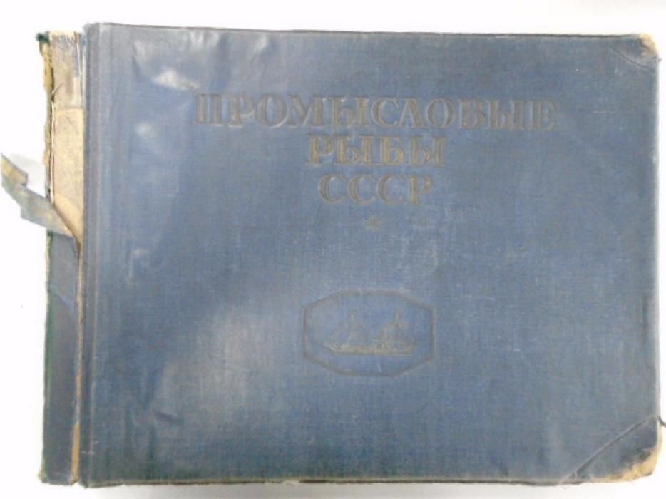 Антикварна книга Атлас на ядливите риби, "Промысловые рыбы СССР", 1949