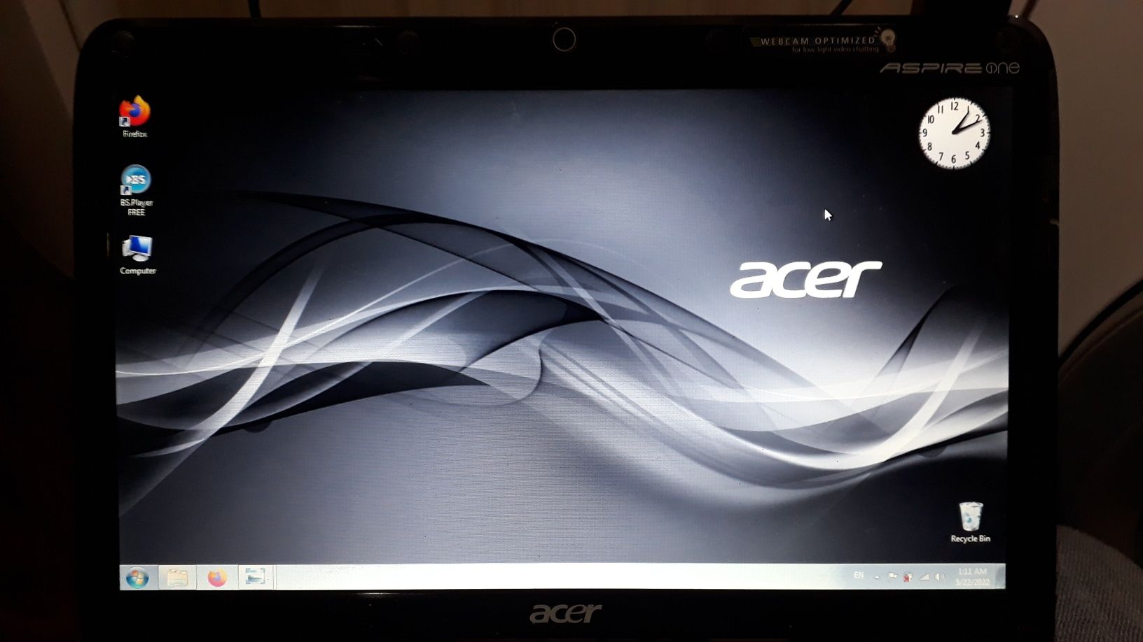 лаптоп 11,6" Acer aspire one 751