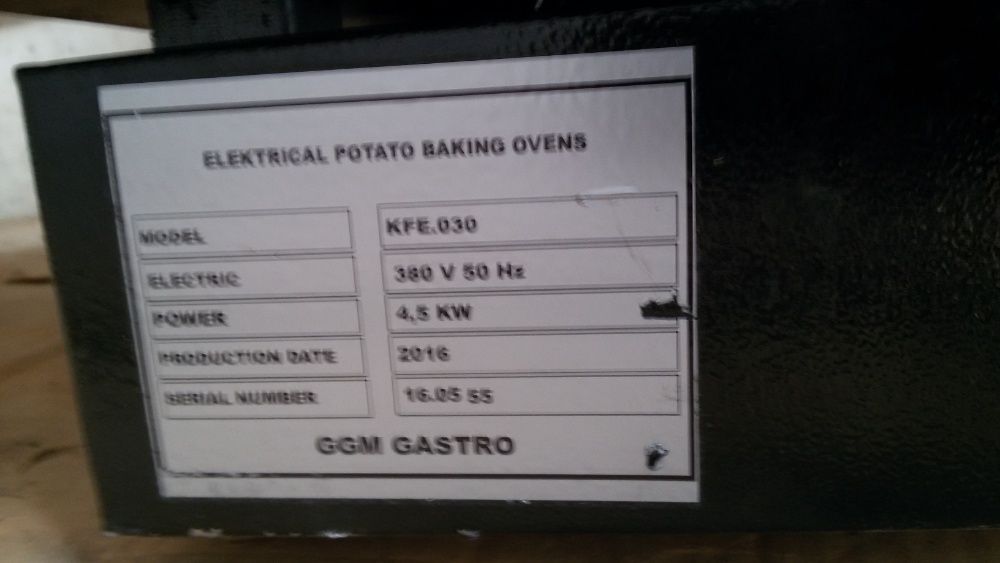 фурна за пекан картоф GGM GASTRO (Baked potato)