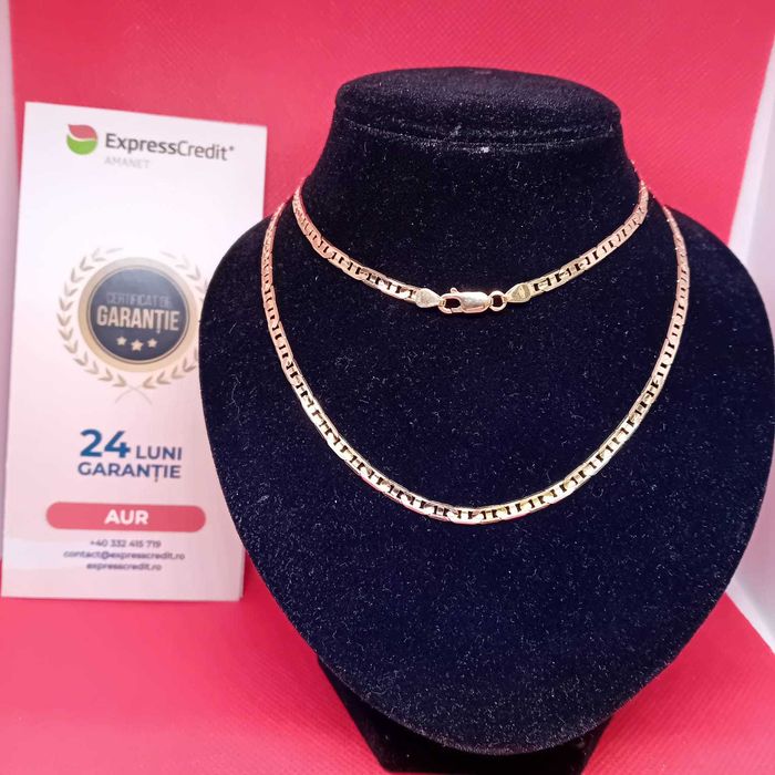 Lant aur 14k 13.77gr (Ag 4 Dacia b50322) Garantie 2 ani