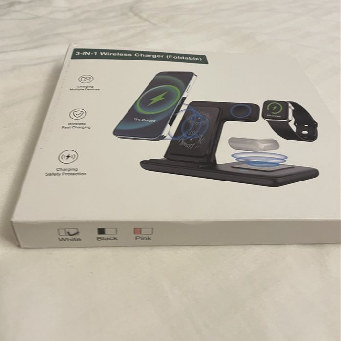 Statie incarcare multifunctionala 3 in 1, iphone, samsung