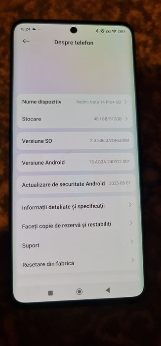 Vând Telefon Redmi Note 14 Pro+5G