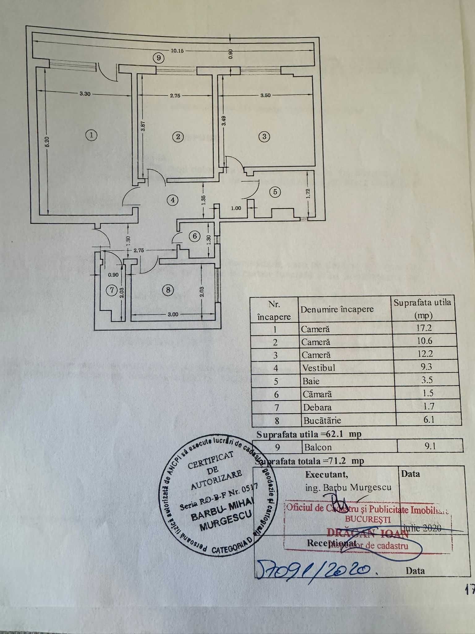 Apartament 3 camere de vanzare Drumul Taberei