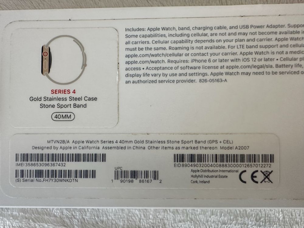apple watch 4 Gold 40mm