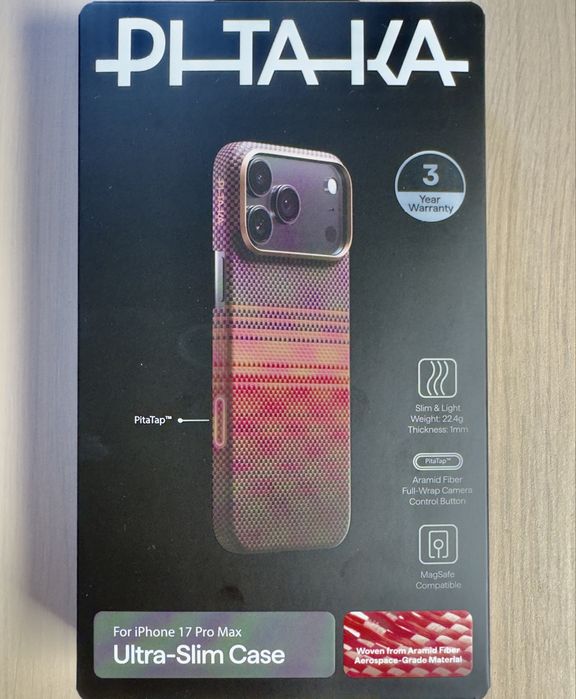 Husa MagEZ 7 Pitaka iPhone 17 Pro Max noua, cu factura.