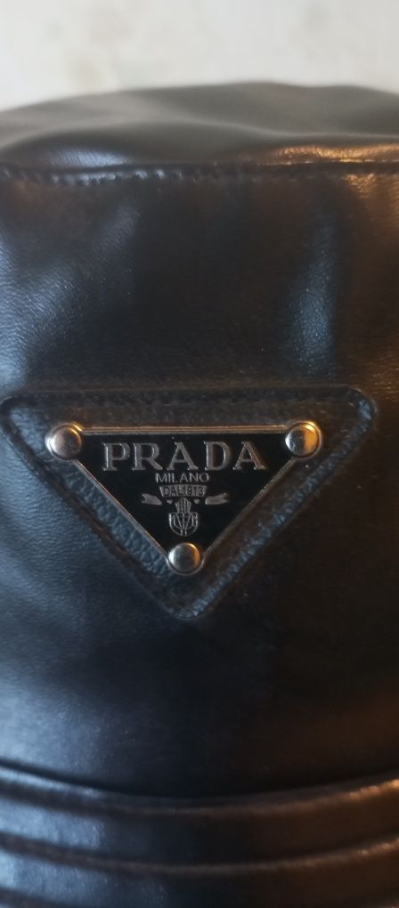 Панама Prada кожа новая