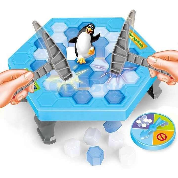 Пингвин на льдине, настольная игра для детей, весёлая детская игра.