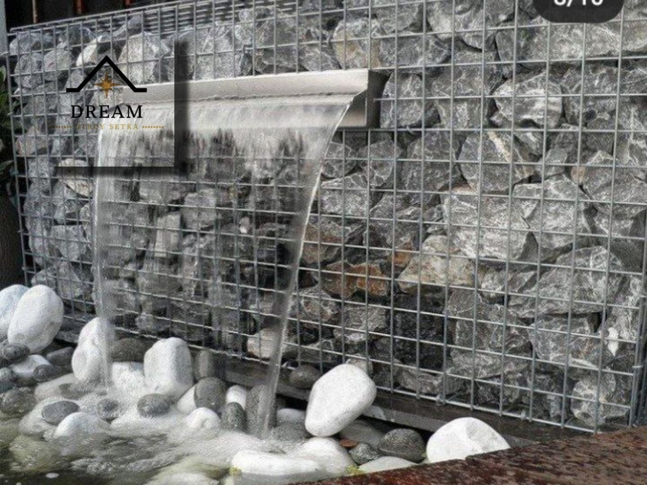 Габион сетка для красивая декорации Gabion setka Оцинковка