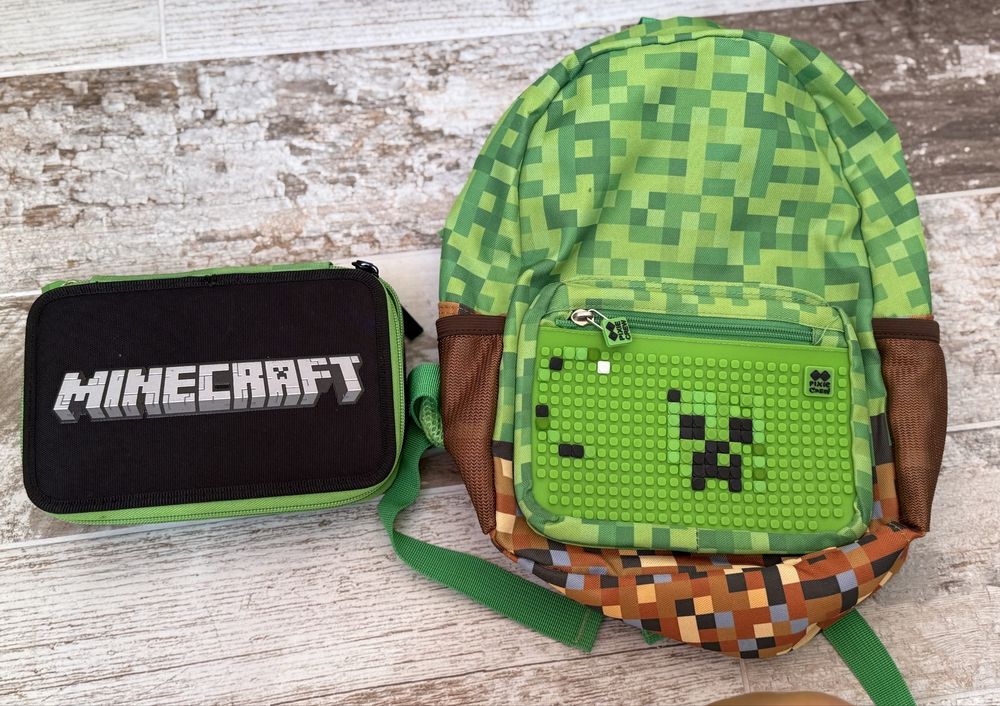 Раница и пълен несесер Minecraft