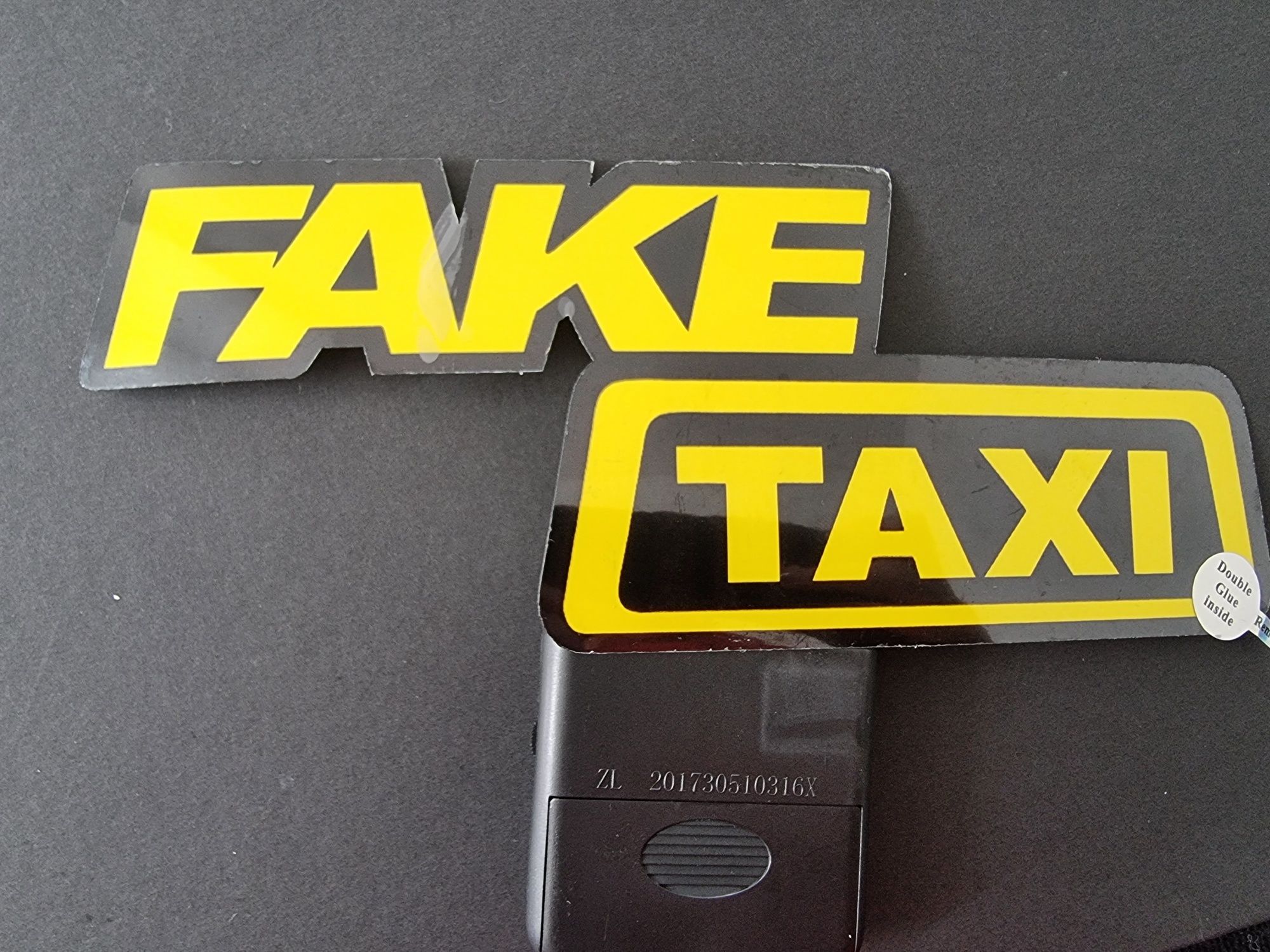 LED стикер  " FAKE TAXI "