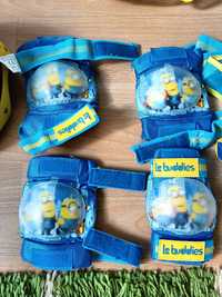 Set casca genunchere cotiere Minions